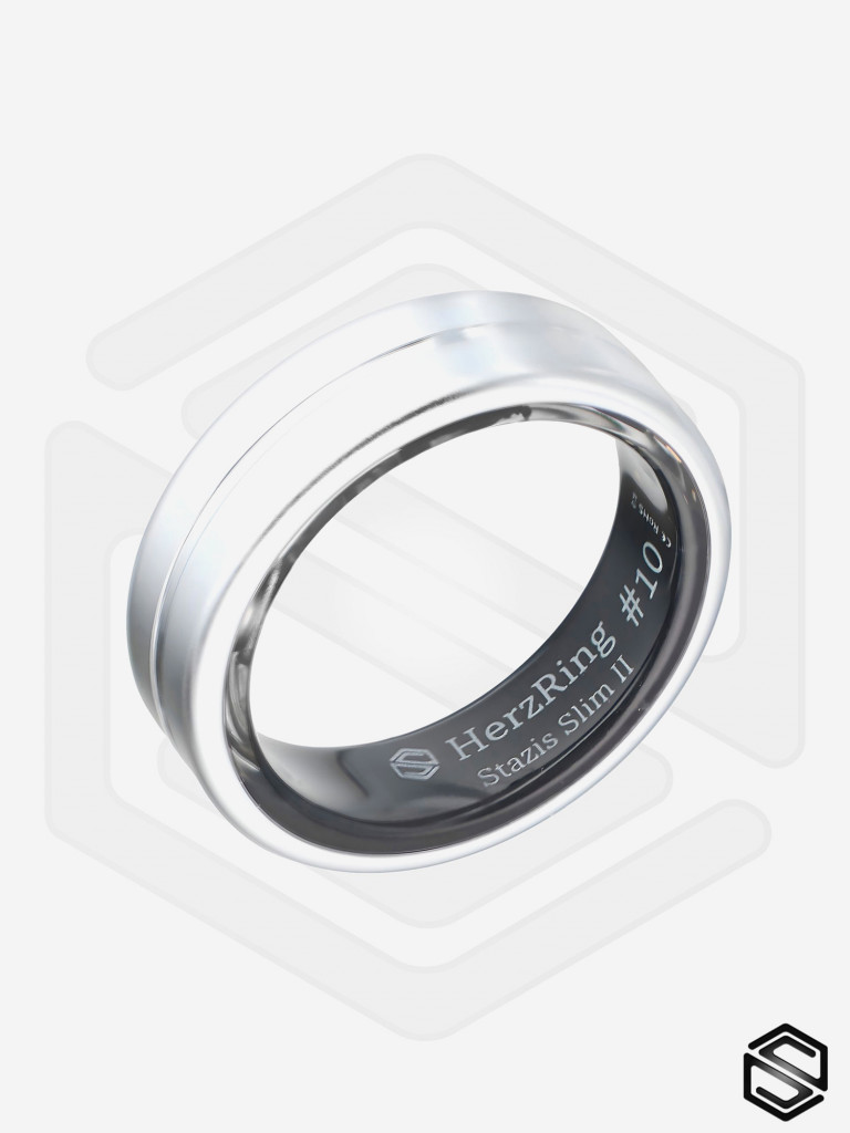 Тонкое Умное кольцо HerzRing с Анализатором крови, давлением и глюкозой Stazis Slim 2 №12