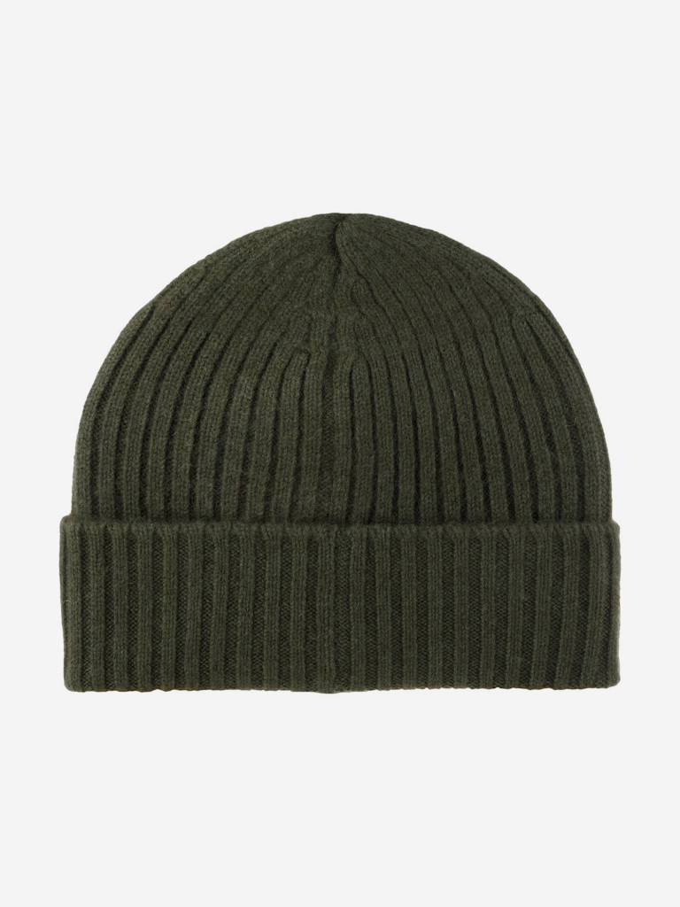 Шапка с отворотом STETSON 8599211 BEANIE CASHMERE (оливковый)