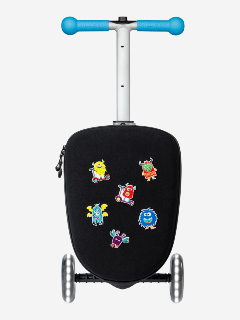 Чемокат для детей Micro Luggage Junior LED с наклейками