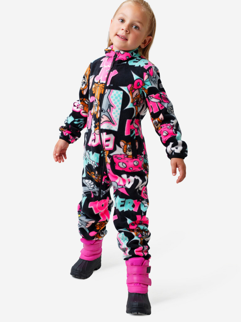 Комбинезон флисовый для девочек PlayToday