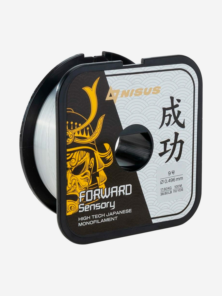 Леска для рыбалки Nisus FORWARD Sensory Nylon 0,496мм, 100м, 17,6кг, прозрачный