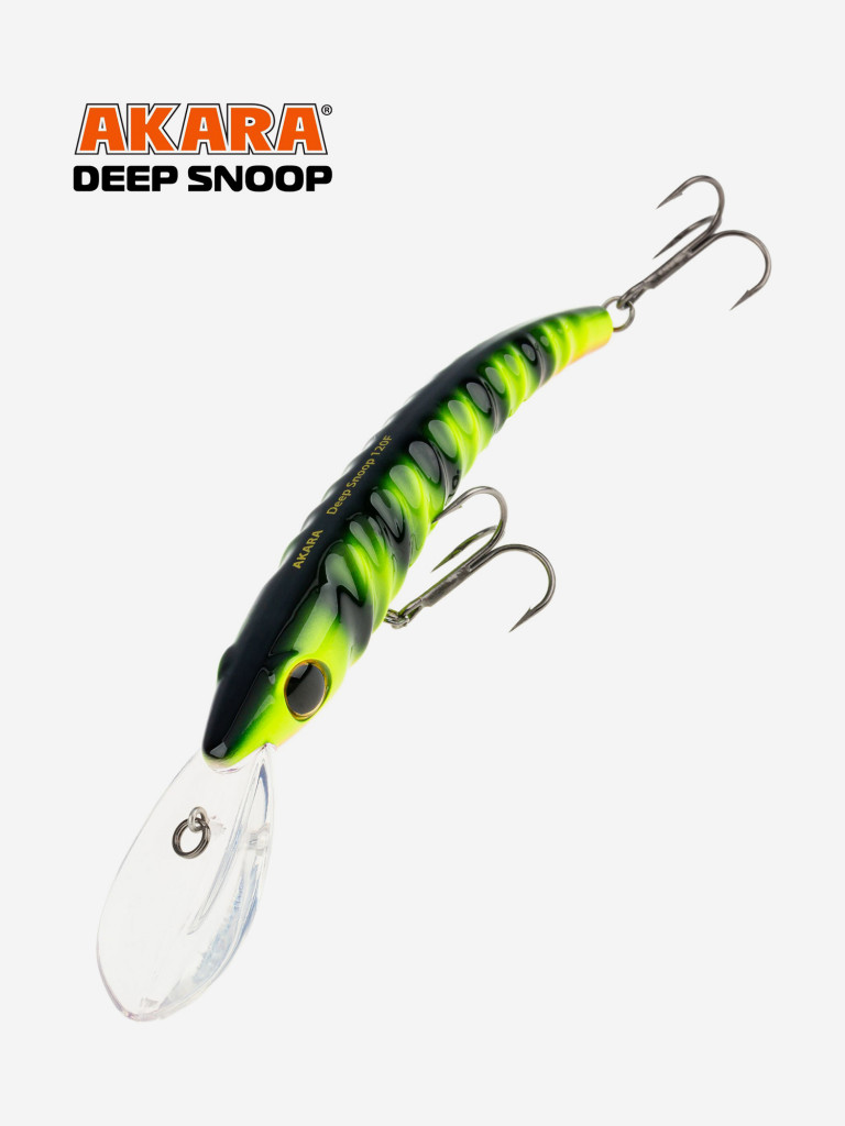 Воблер Akara Deep Snoop 120F минноу плавающий для троллинга на щуку, судака, сома 21гр A17