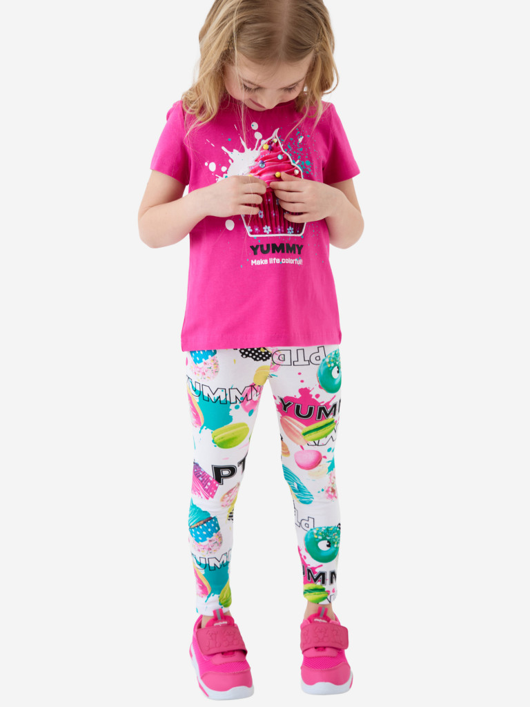 Комплект для девочек: футболка, легинсы PlayToday
