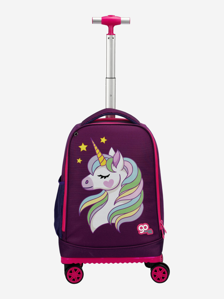 Чемодан детский BEYOND TIME D13 Сказочный единорог фиолетовый