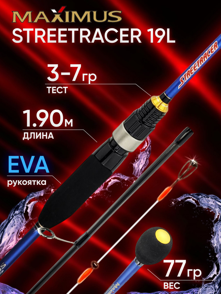 Спиннинг Maximus STREETRACER 19L 1.90м 3-12гр
