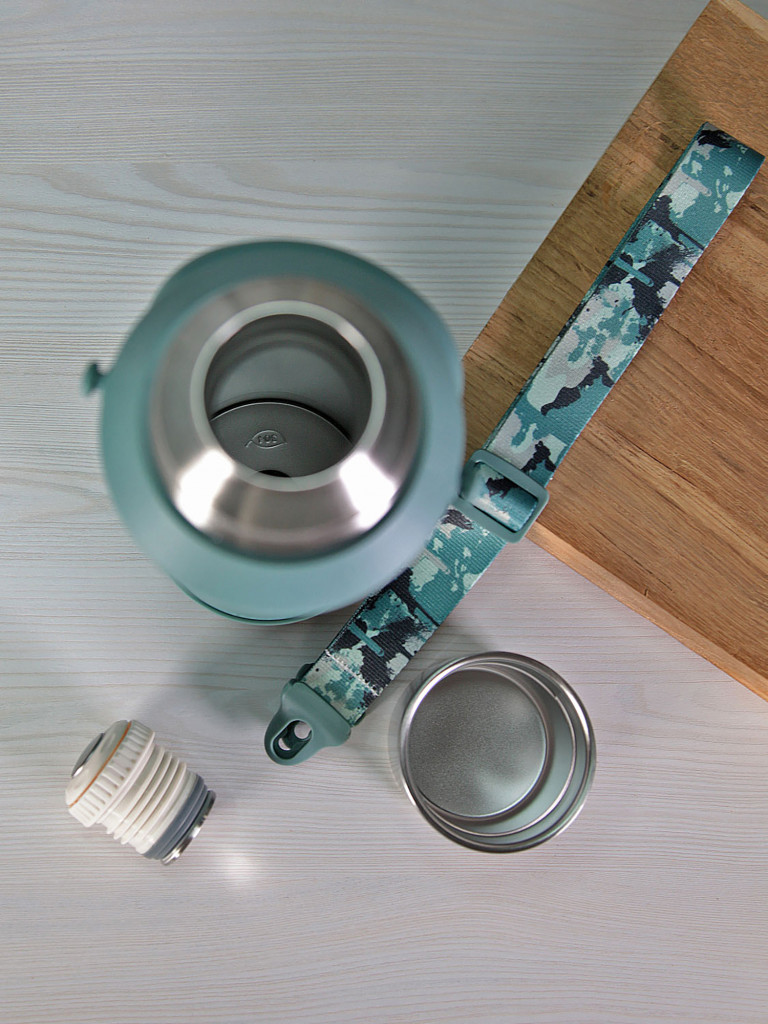 Термос 1.8л СИБИРЬ "Мятный акцент" с плечевым ремнем