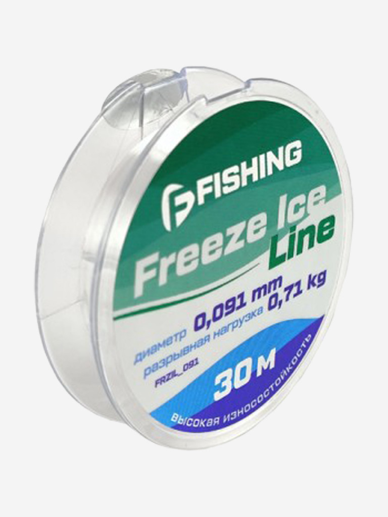 Леска F-FISHING Freeze Ice Line 30м 0,091мм 0,71кг