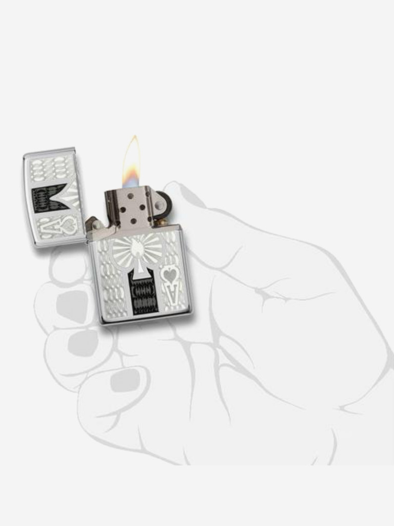 Зажигалка бензиновая ZIPPO 24196 Intricate Spade