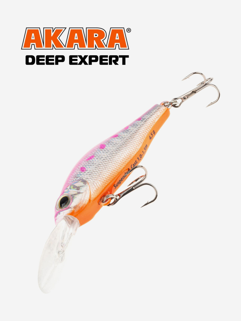 Воблер Akara Deep Expert суспендер, на окуня, щуку, голавля 50 мм. 4,5 гр. A154