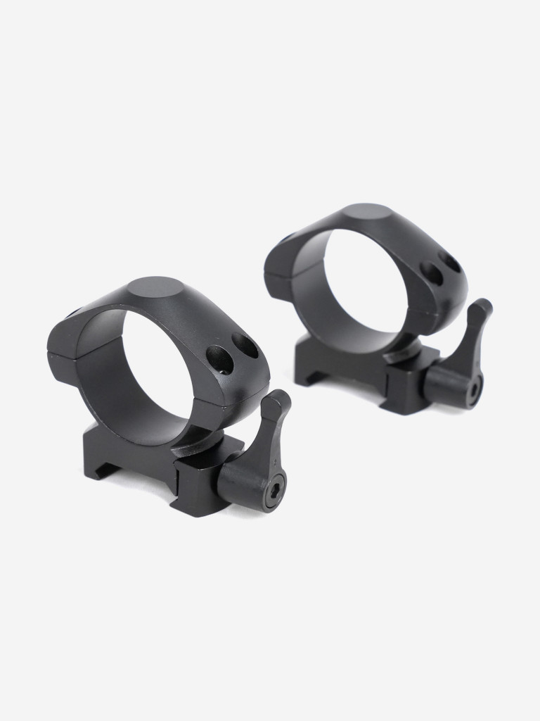 Кольца для оптических прицелов ARKON 30 мм быстросъемные на weaver, стальные, средние