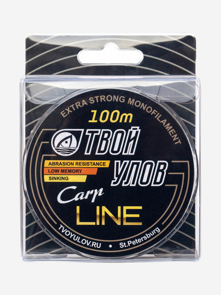 Леска карповая Твой Улов Carp Line, 100 м, 0,30 мм, 1 шт.