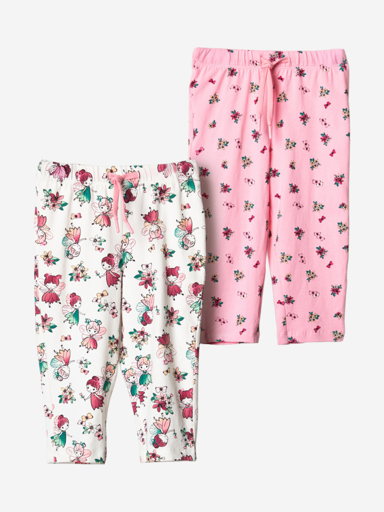 Брюки для девочек, 2 пары в комплекте PlayToday