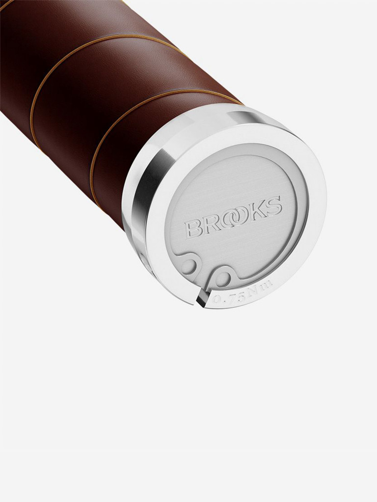 Грипсы Brooks Slender Leather 130/100 коричневый