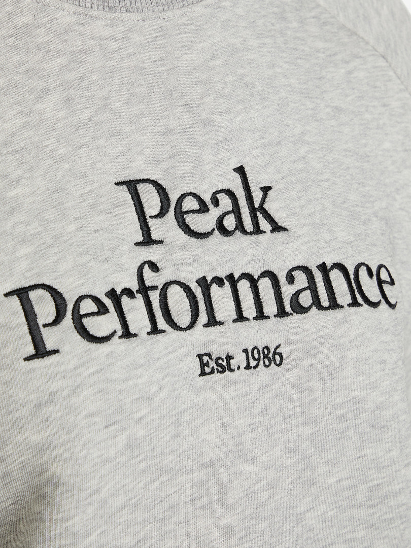 фото Свитшот женский peak performance original crew, серый