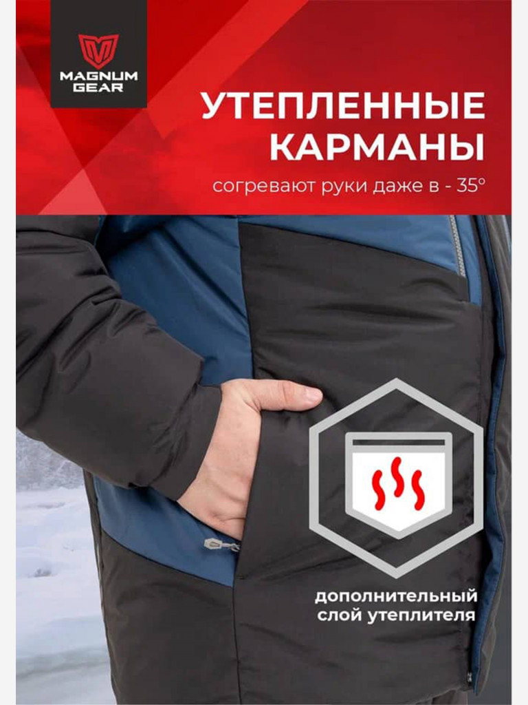 Костюм мужской MAGNUM GEAR GENESIS -35° С синий/черный