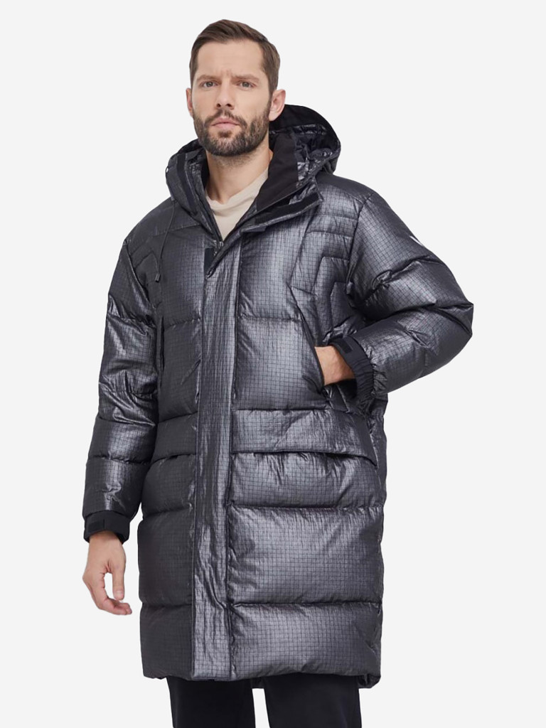 Глянцевый пуховик оверсайз мужской EA7 DOWN JACKET