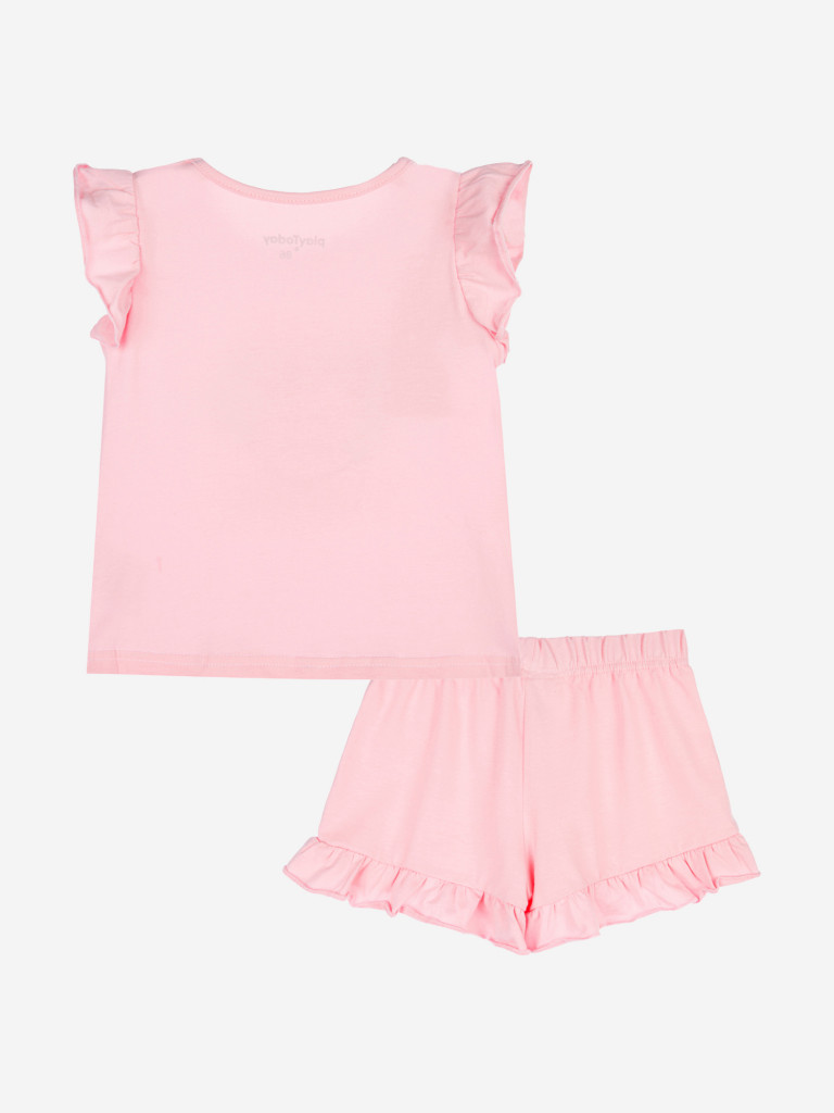 Комплект для девочек: футболка, шорты PlayToday