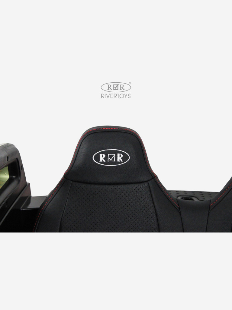 Детский электромобиль RIVERTOYS A707AA LUX NEW 4WD зеленый камуфляж