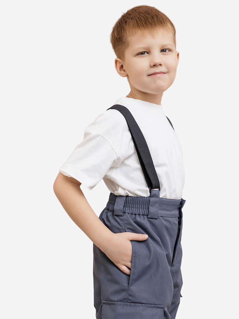 Брюки утепленные для мальчика batik серый