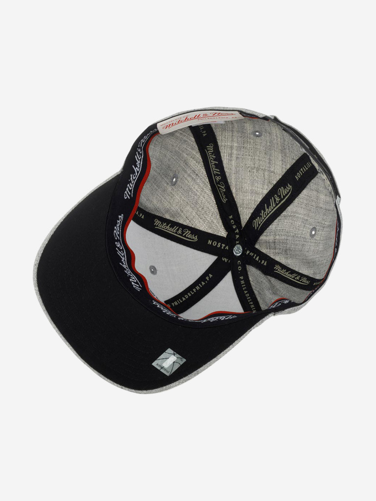 Бейсболка с прямым козырьком MITCHELL NESS HHSS3273-BNEYYPPPGYHT Brooklyn Nets NBA (серый)
