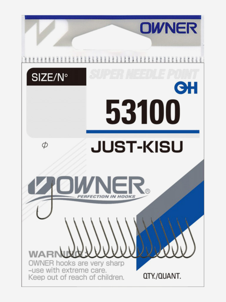Крючок OWNER Just Kisu brown №16 16шт
