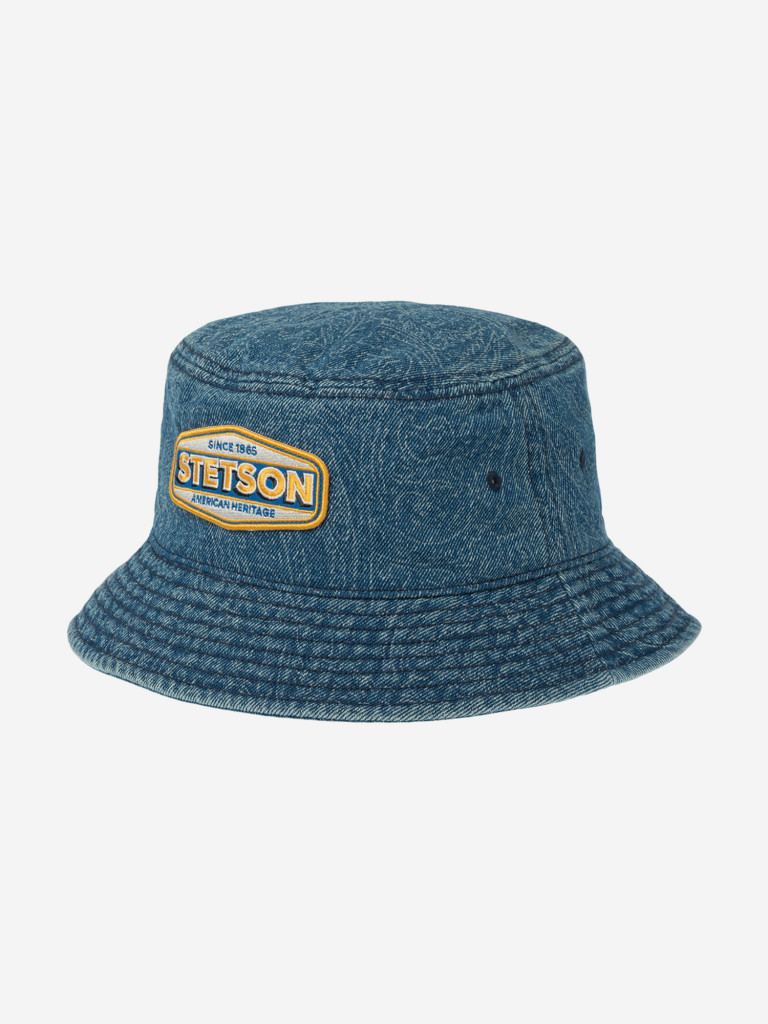Панама STETSON 1811922 BUCKET DENIM PAISLEY STETSON FESTIVAL (синий)