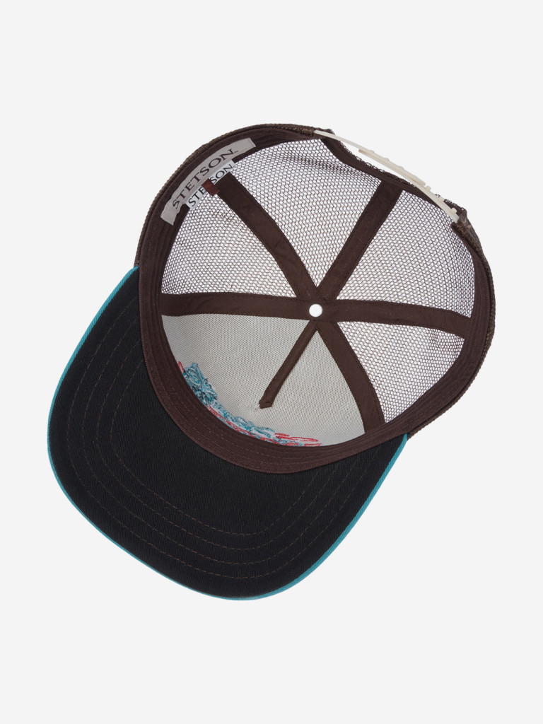 Бейсболка с сеточкой STETSON 7751195K TRUCKER CAP TIKI LOUNGE (голубой)