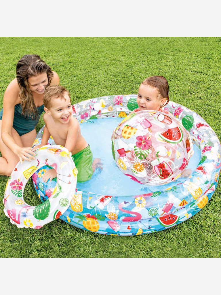 Детский бассейн круглый Intex 59460 (122х25см) 2+