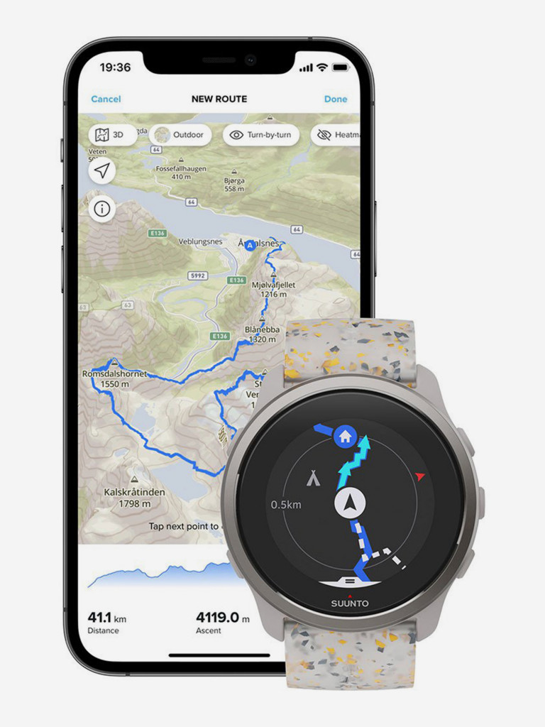 Спортивные умные часы Suunto 5 Peak Ridge Sand мультицвет