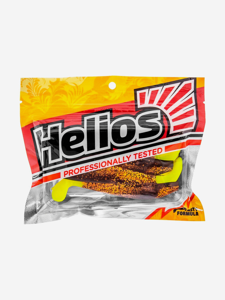 Мягкая приманка Helios Zander, 4'' / 10,2 см, Black Sparkles LT, 5 шт (HS-36-033)