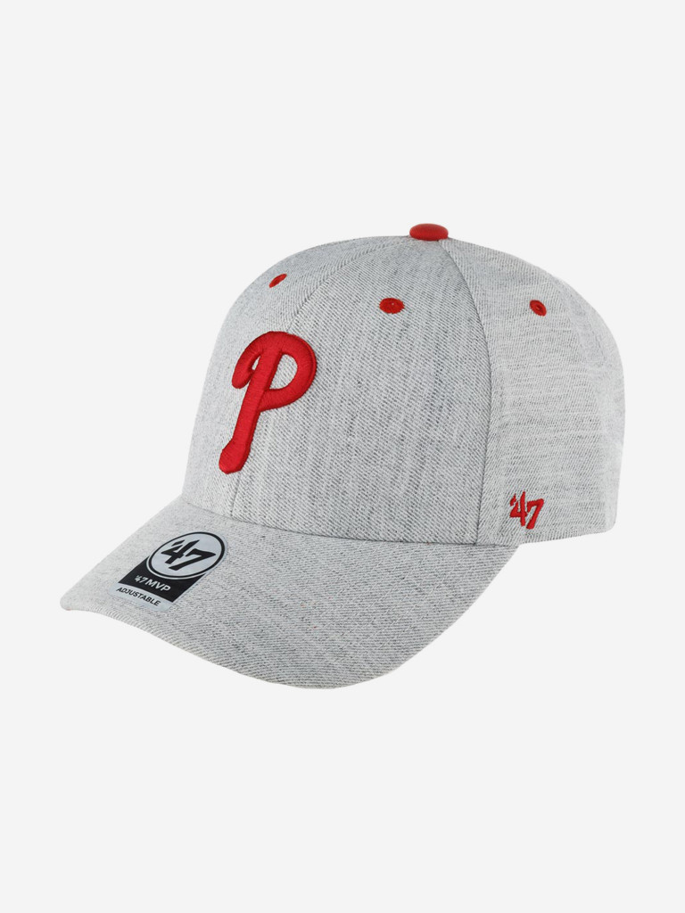 Бейсболка 47 BRAND B-STMCD19WHV-CCB Philadelphia Phillies MLB (серый)