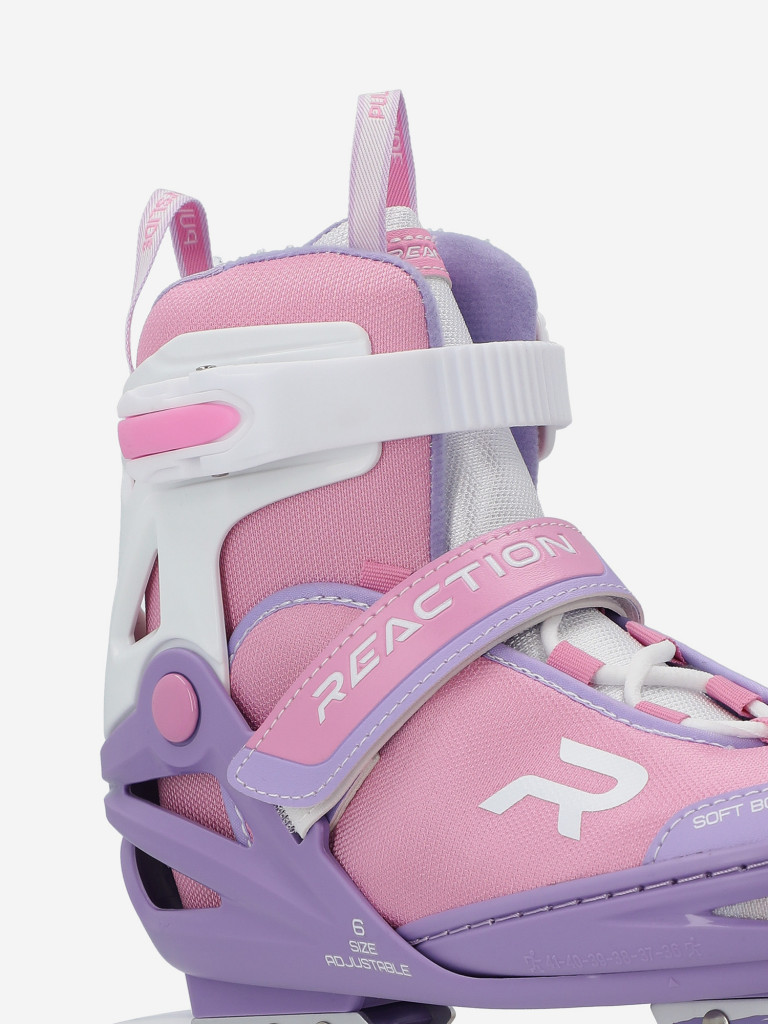 Набор детский: роликовые коньки, шлем, комплект защиты Reaction Rainbow