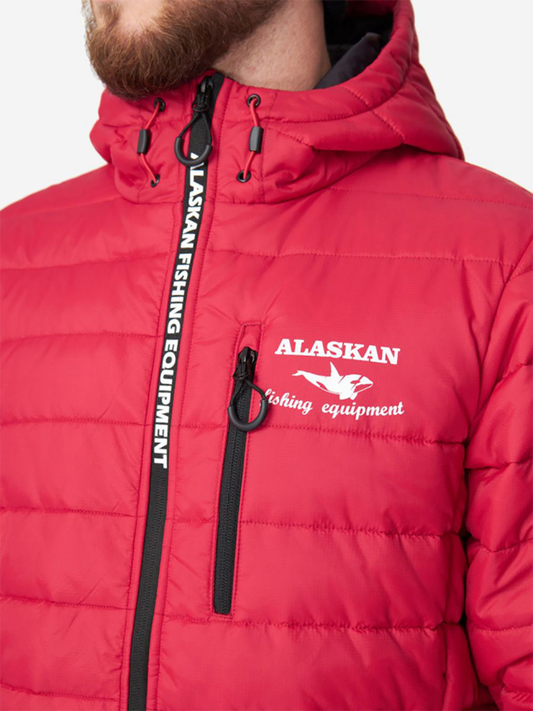Куртка мужская Alaskan Juneau Red утепленная стеганая для рыбалки и охоты