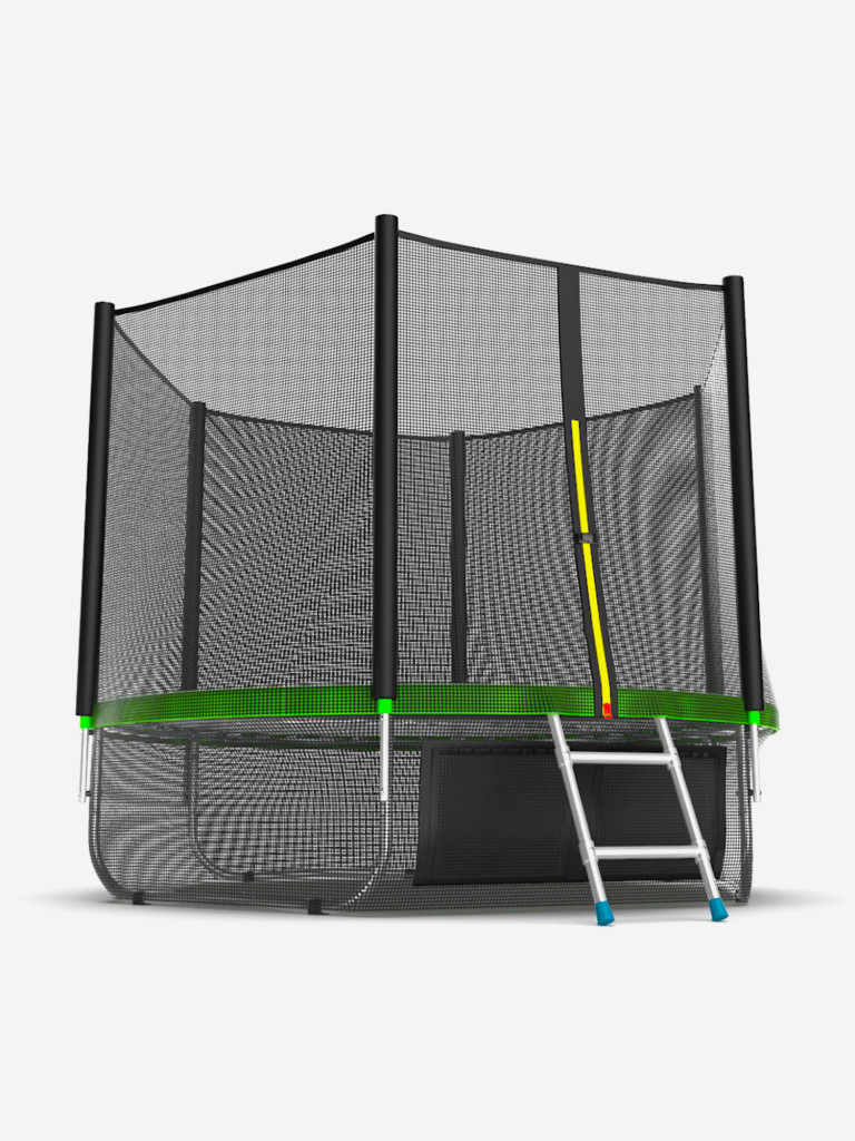 Батут каркасный EVO JUMP External 8ft + нижняя защитная сеть, диаметр 244 см