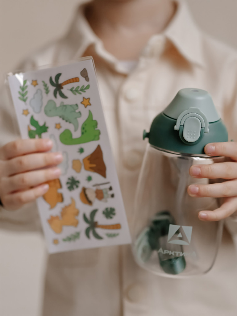 Бутылочка детская питьевая Арктика, тритановая (для напитков), 480 мл, хвоя