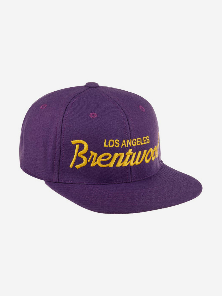 Бейсболка с прямым козырьком HOOD 100-MWL001-CA001-CN Brentwood Laker, CA (фиолетовый)