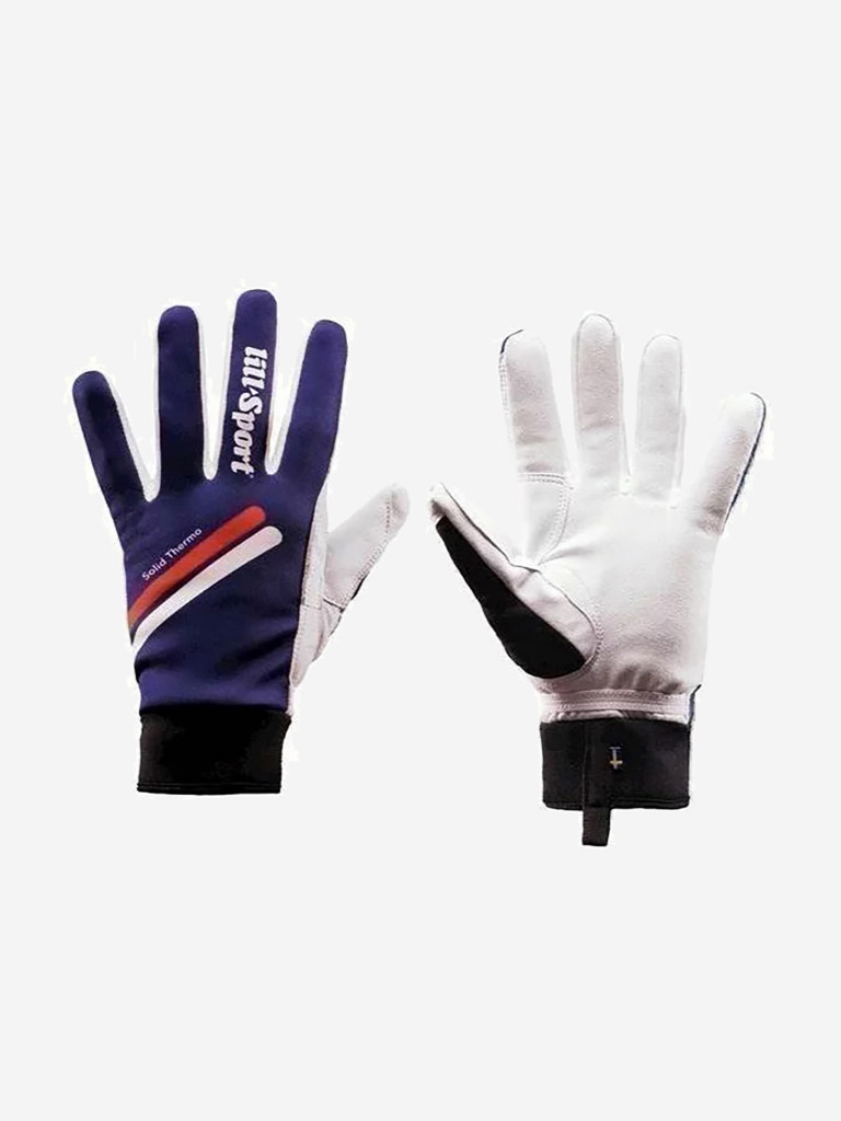 Теплые лыжные гоночные перчатки Lillsport, модель Solid Thermo