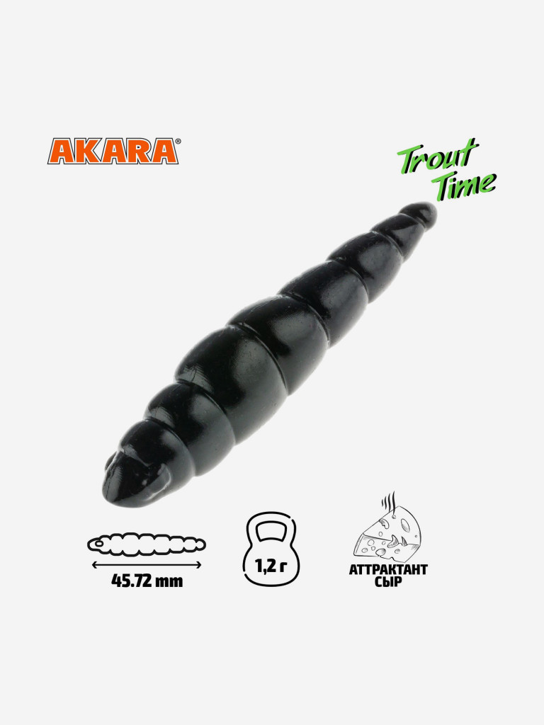 Силиконовая приманка Akara Trout Time DOLLY 1.8 Cheese 422 (20 шт.)