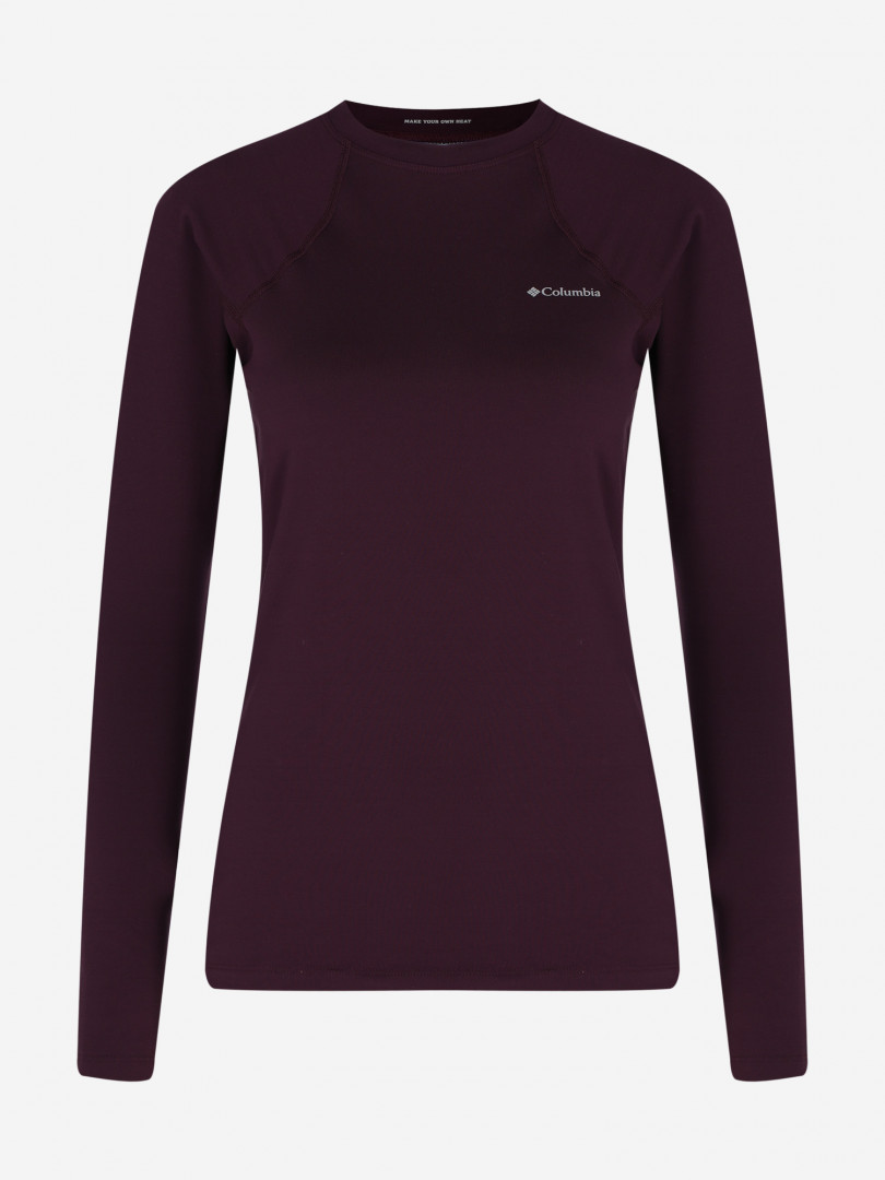 фото Термобелье верх женское columbia heavyweight stretch long sleeve top, красный