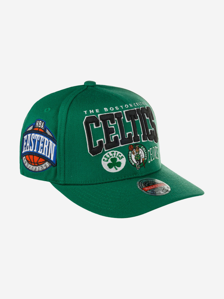 Бейсболка MITCHELL NESS HHSSINTL1264-BCEGREN Boston Celtics NBA (зеленый)