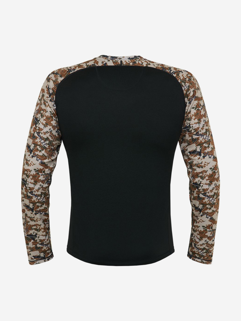 Лонгслив мужской HUT VORGA для охоты, камуфляж/черный