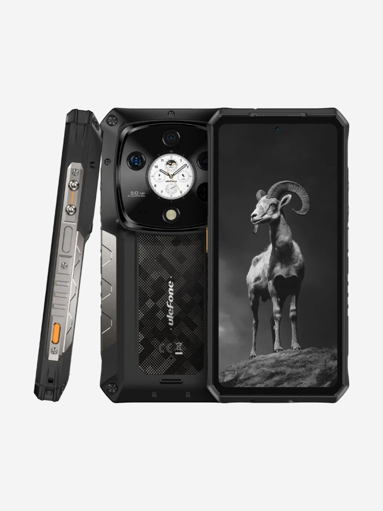 Смартфон Ulefone Armor 28 Pro 16+512 Black, 6.67”, FHD+, 1.04” 340x340, MTK7300, And15, 50+50+64, 50, 10600mAh, 4G, uSmart