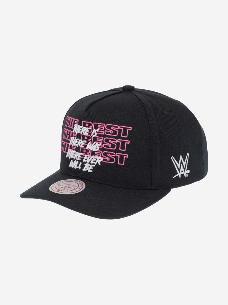 Бейсболка MITCHELL NESS HP13258-TTTBLCK Bret Hart Statement Pro WWE (черный)