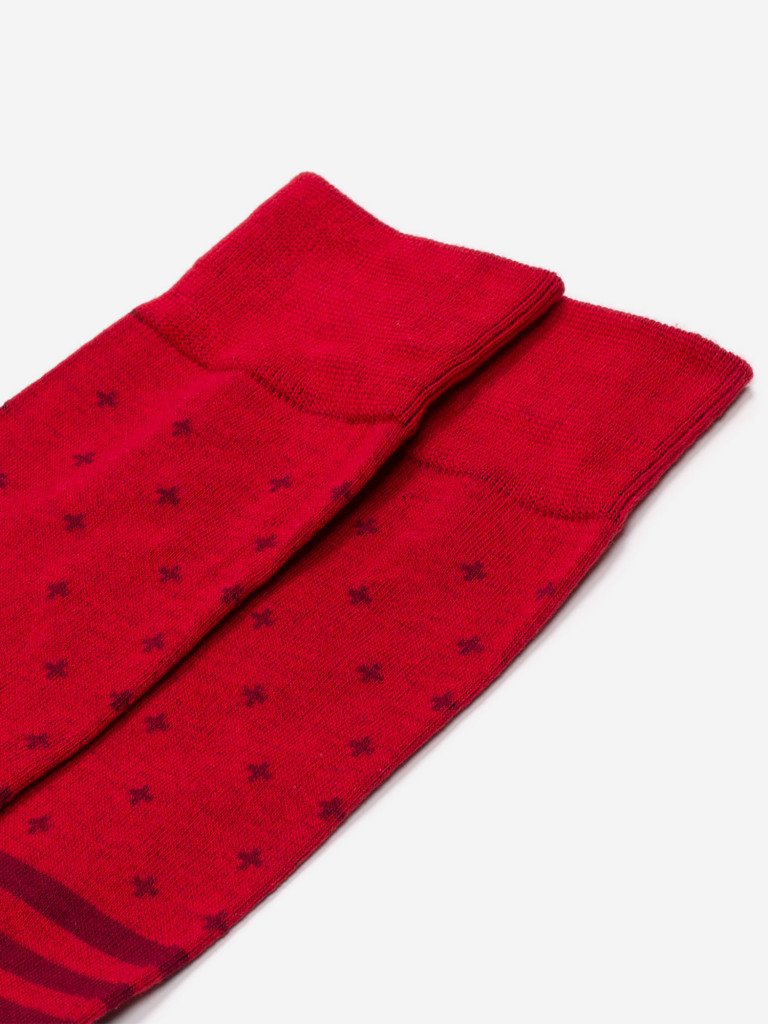 Носки с узорами St.Friday Socks с горошинами Красные