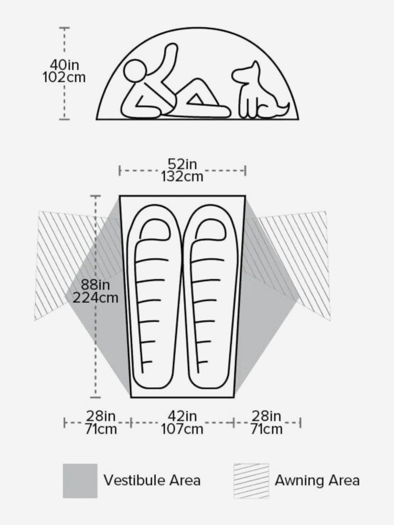 Палатка Big Agnes Copper Spur HV UL2 mtnGLO