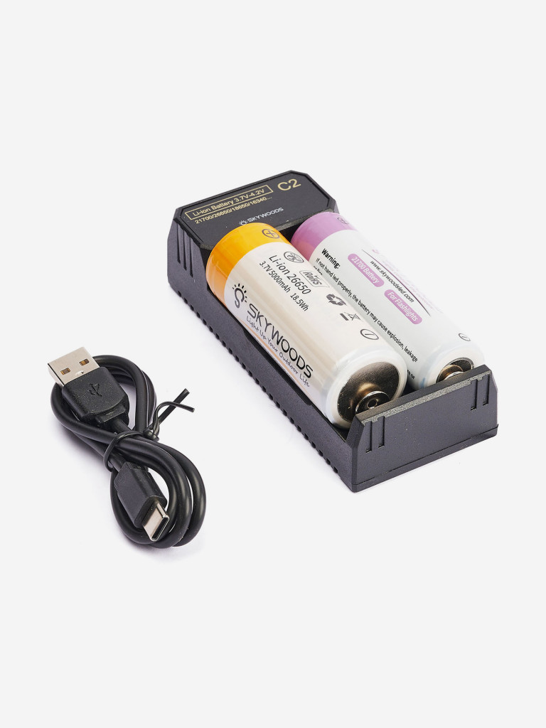 Зарядное устройство SKYWOODS для аккумуляторов 18650 - 26650