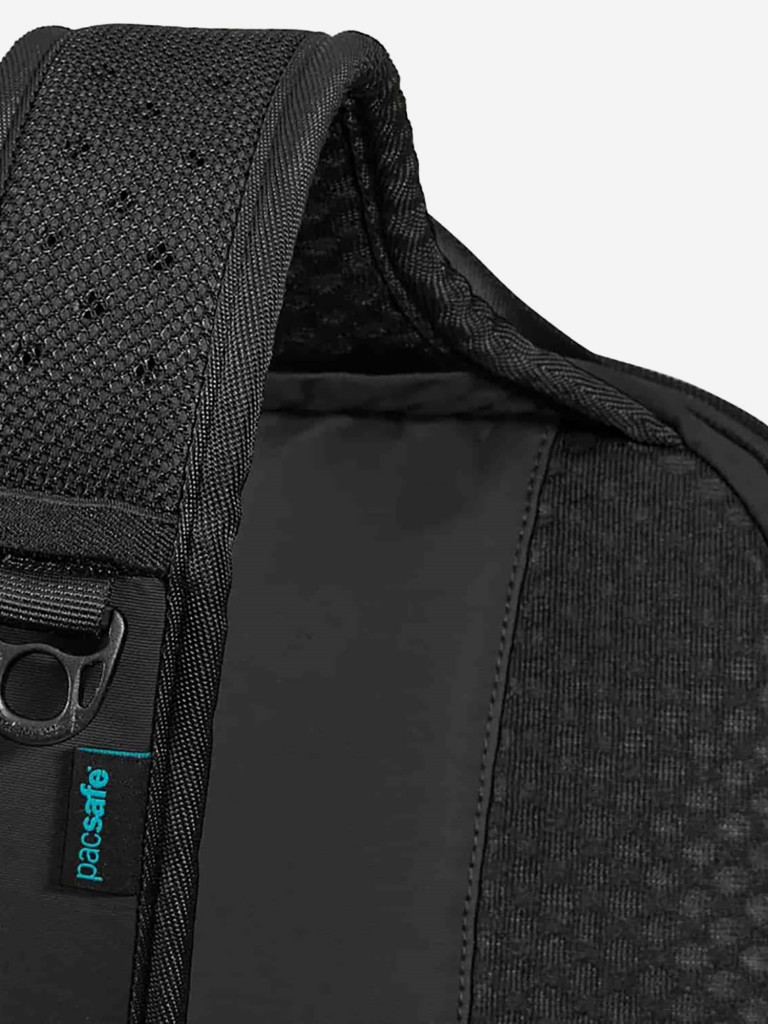 Сумка слинг антивор Pacsafe ECO 12L sling backpack, черный ECONYL, 12 л.