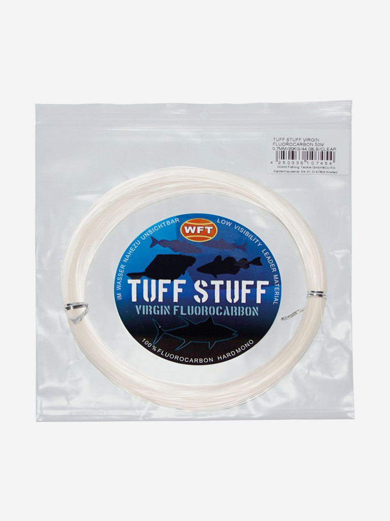 Леска монофильная WFT KG TUFF STUFF FLUOROCARBON 050/100