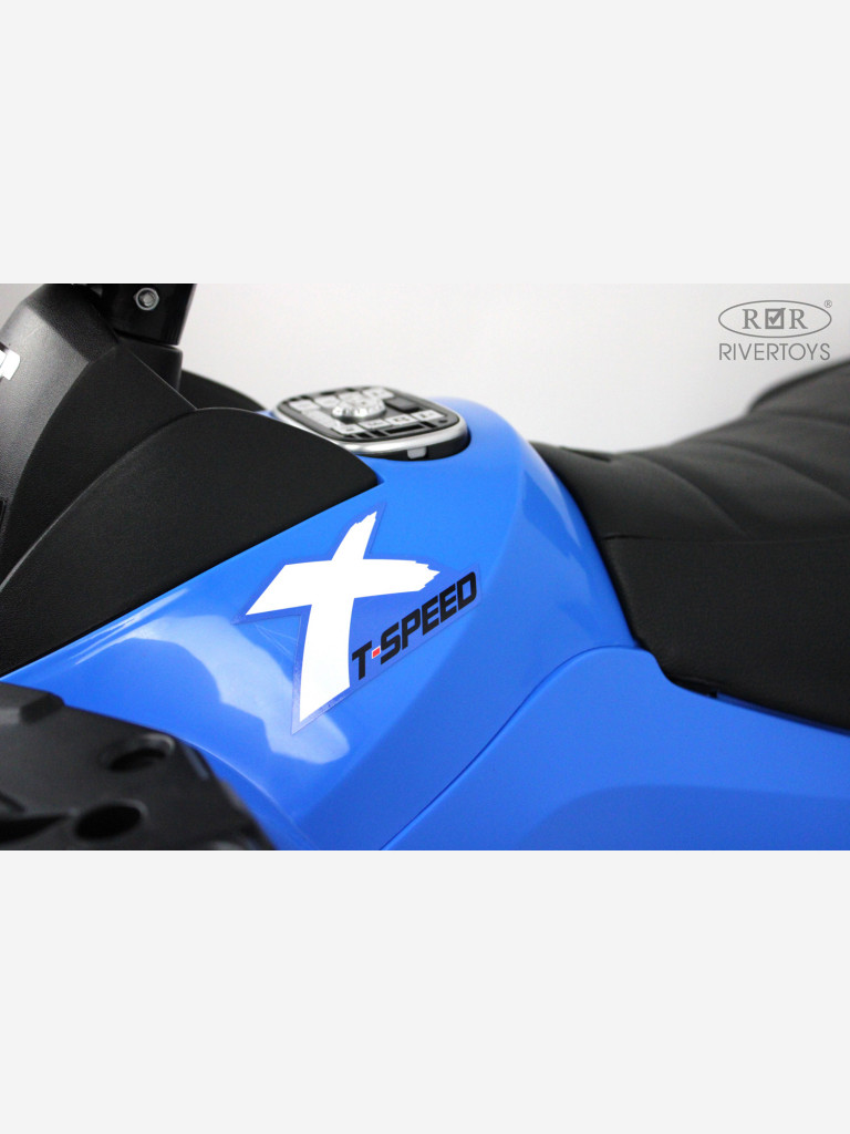 Детский электроквадроцикл RIVERTOYS T001TT 4WD синий