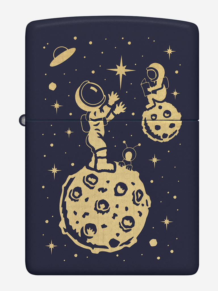 Зажигалка бензиновая ветроустойчивая Zippo Lost in Space Design Navy Matte